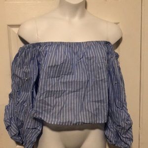 PLUS SIZE Off the shoulder shirt